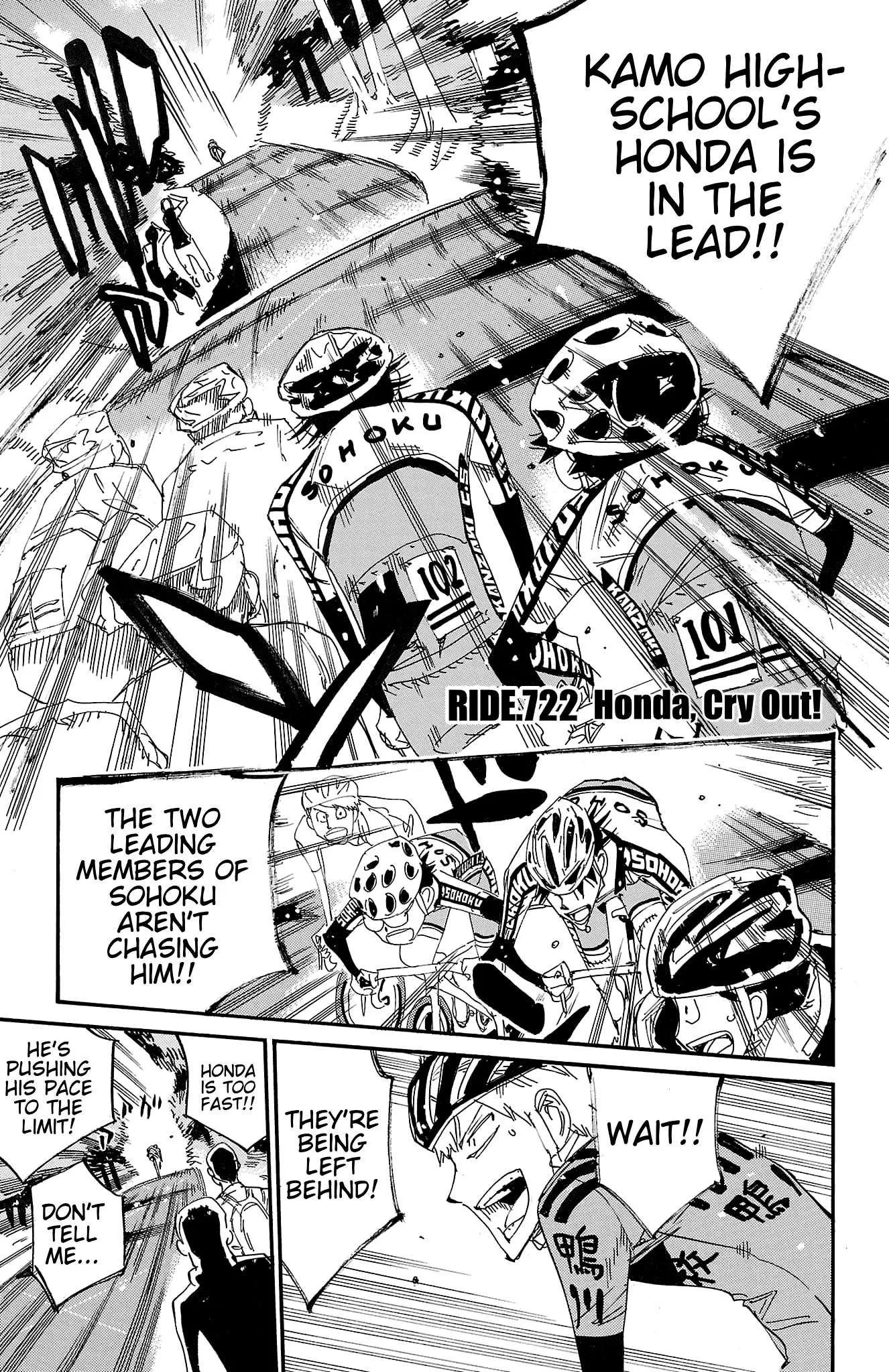 Yowamushi Pedal Chapter 722 page 1