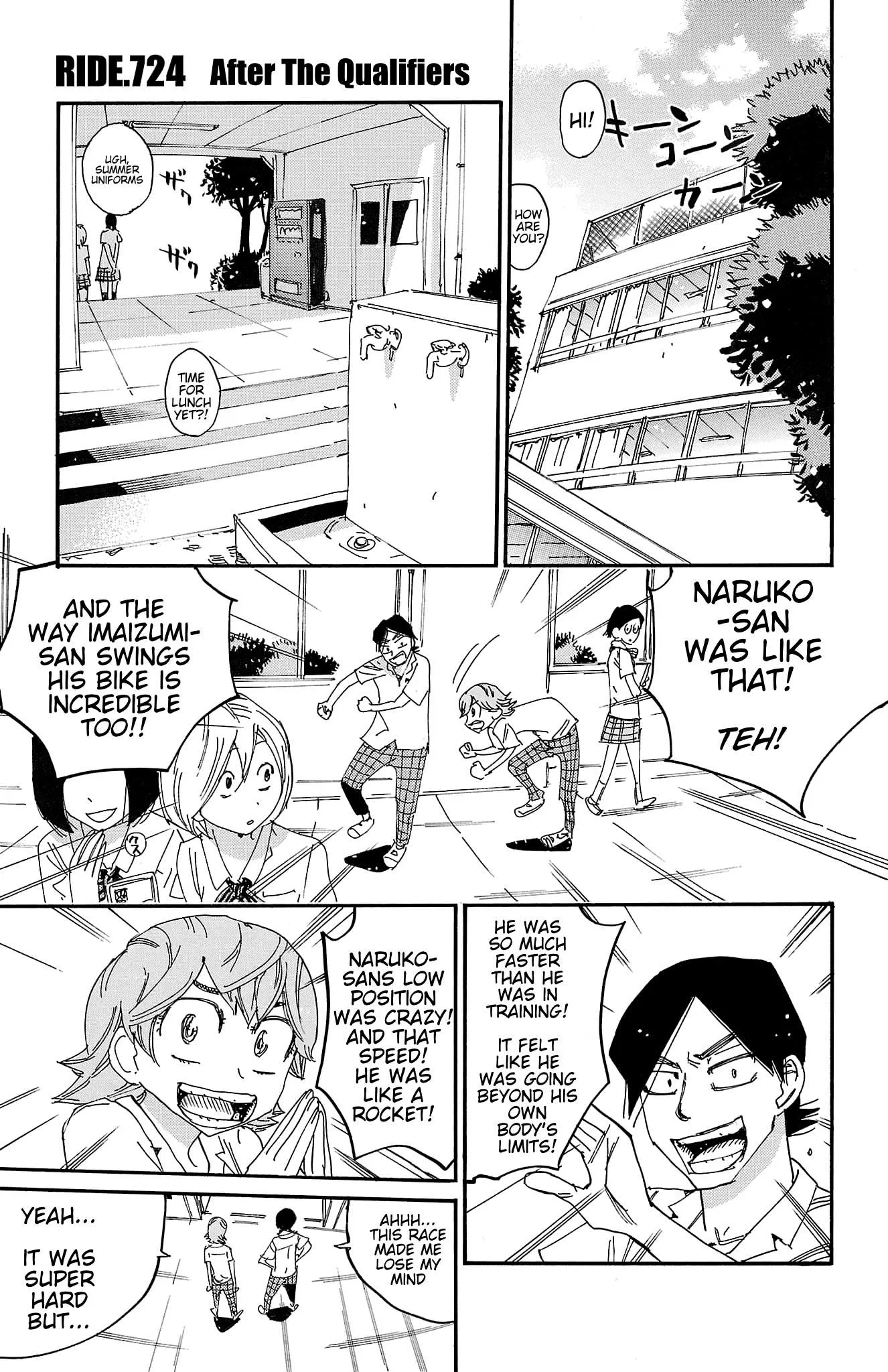Yowamushi Pedal Chapter 724 page 1