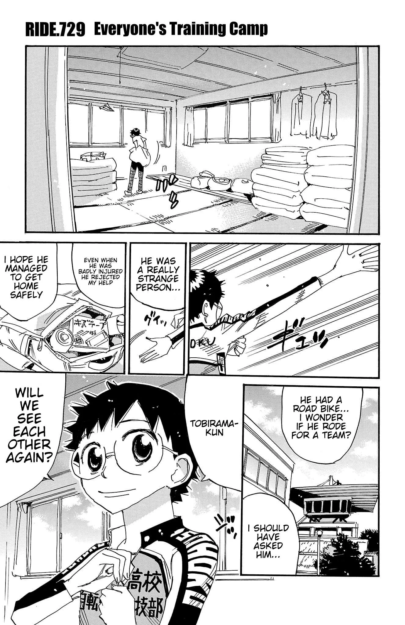 Yowamushi Pedal Chapter 729 page 1