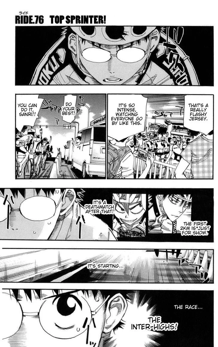 Yowamushi Pedal Chapter 76 page 1
