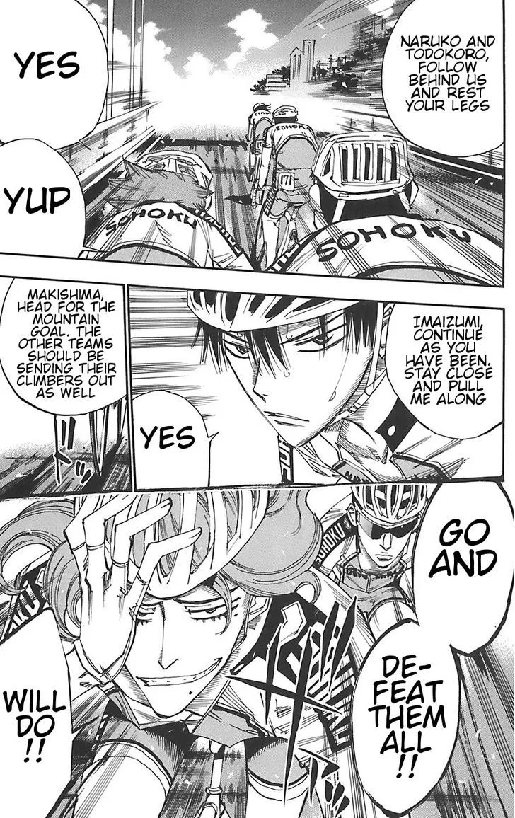 Yowamushi Pedal Chapter 87 page 15