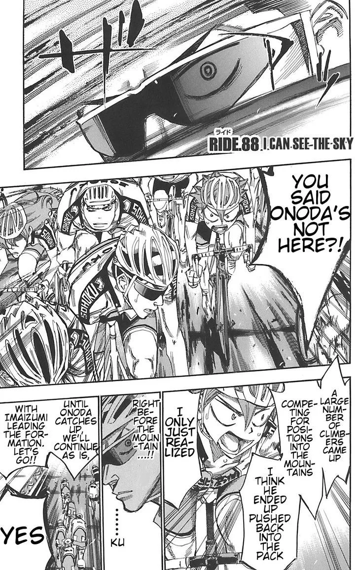 Yowamushi Pedal Chapter 88 page 1