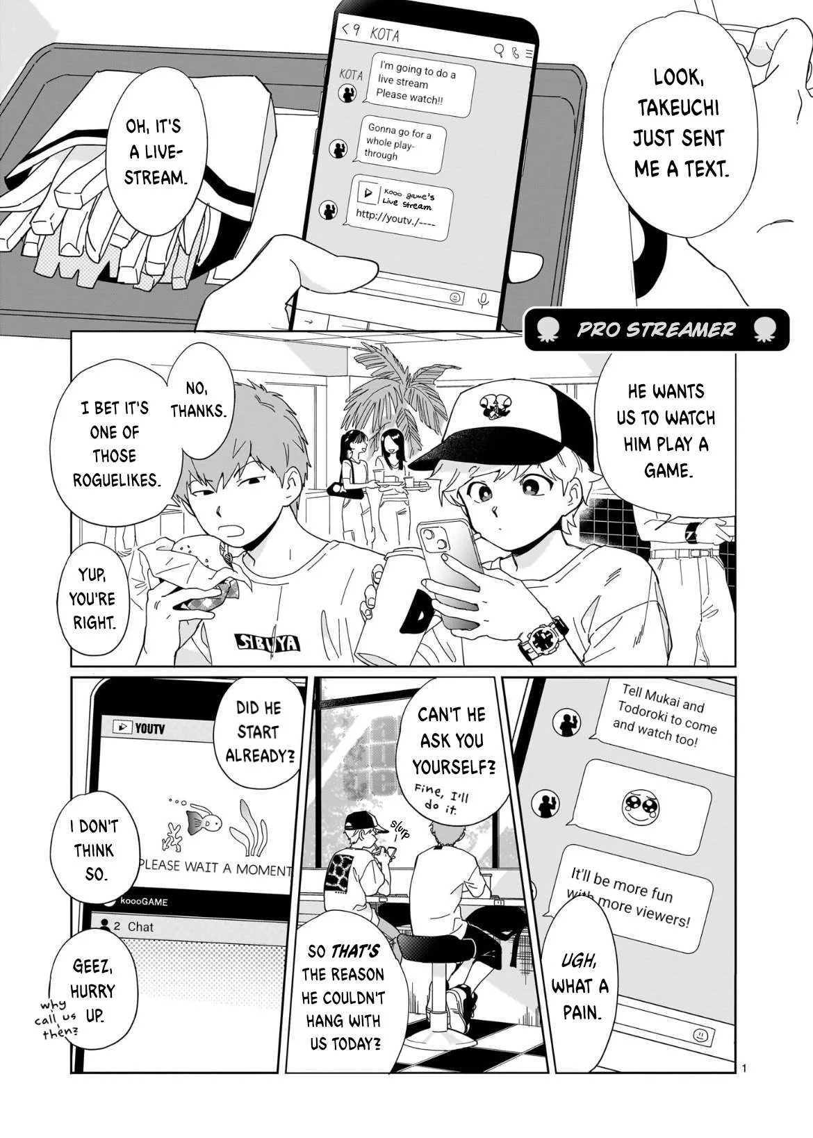 Yuru~ku Ganbare! Nakamura-kun!! "Game haishin" Chapter 1 page 1