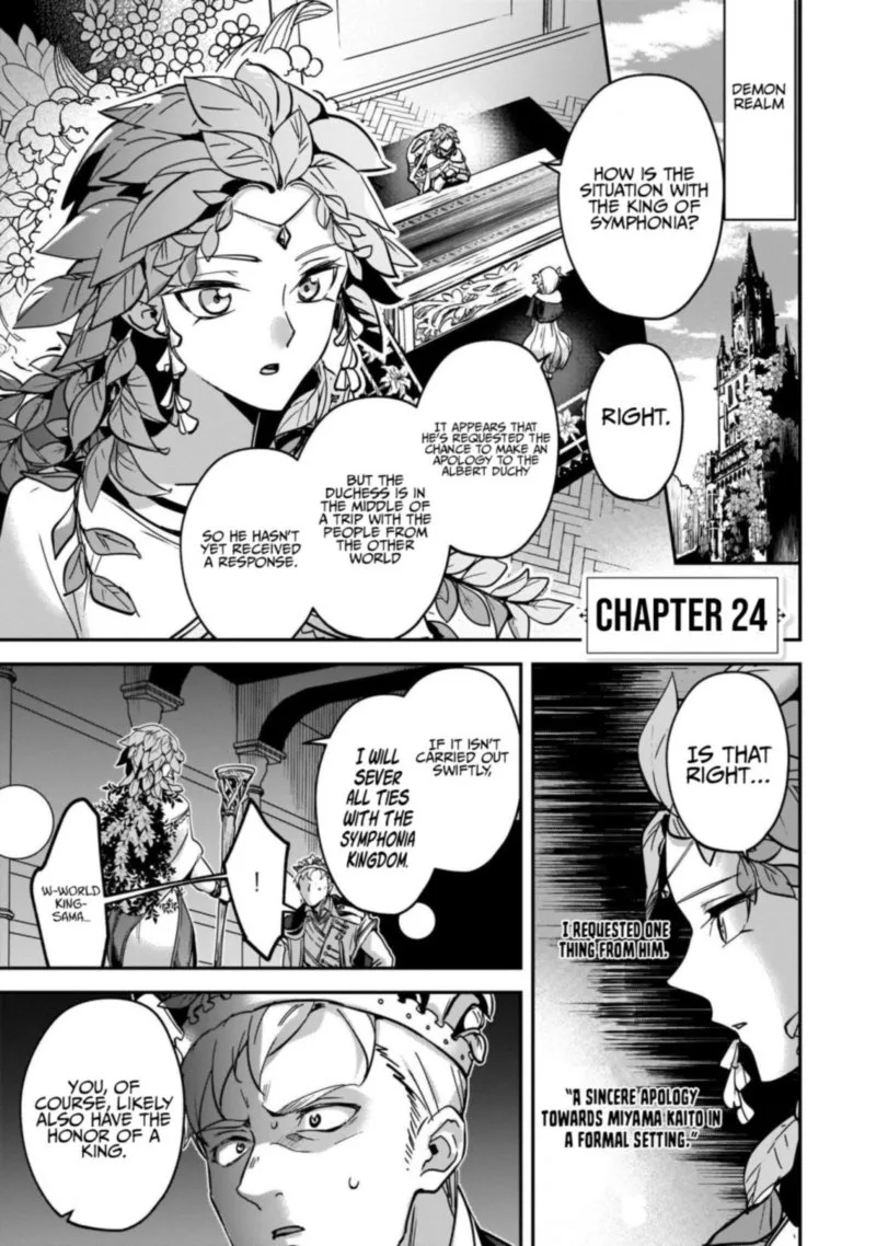Yuusha Shoukan ni Makikomareta kedo, Isekai wa Heiwa deshita Chapter 24 page 1