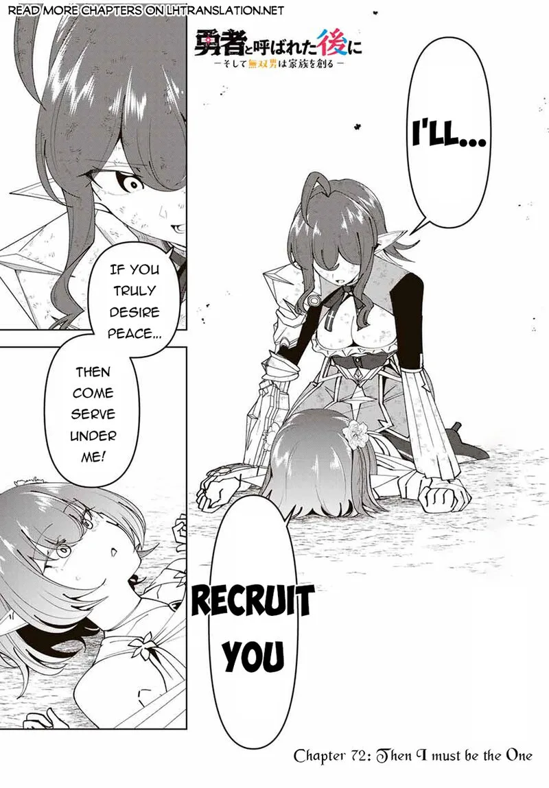 Yuusha to Yobareta Nochi ni - Soshite Musou Otoko wa Kazoku wo Tsukuru Chapter 72 page 1
