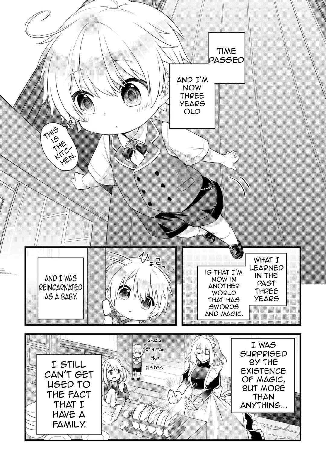 Zensei de Kazoku ni Megumarenakatta Ore, Konyo de wa Yasashi Kazoku ni Kakomareru Chapter 1.1 page 14