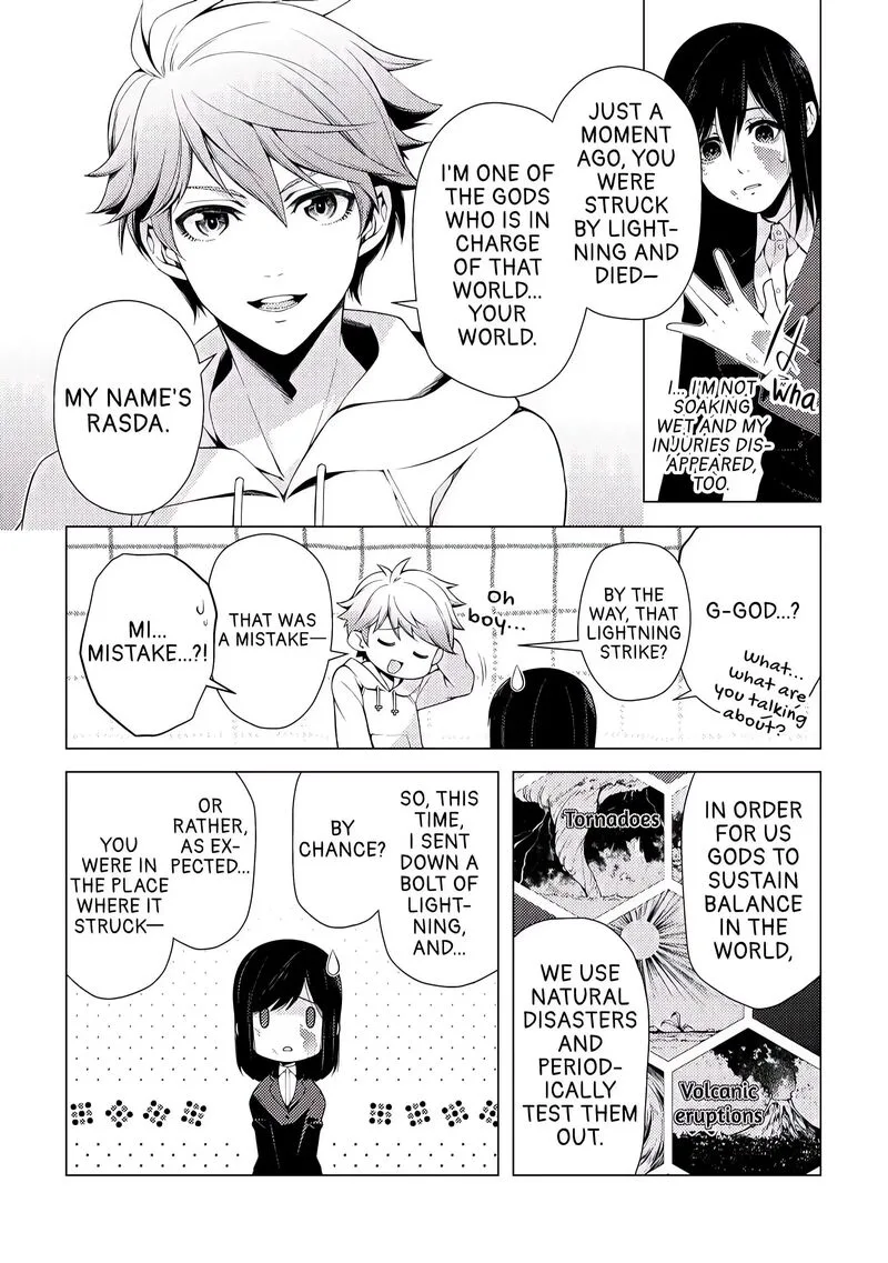 Zensei de Tsurai Omoi o Shita no de, Kamisama ga Shazai ni Kimashita Chapter 1 page 7