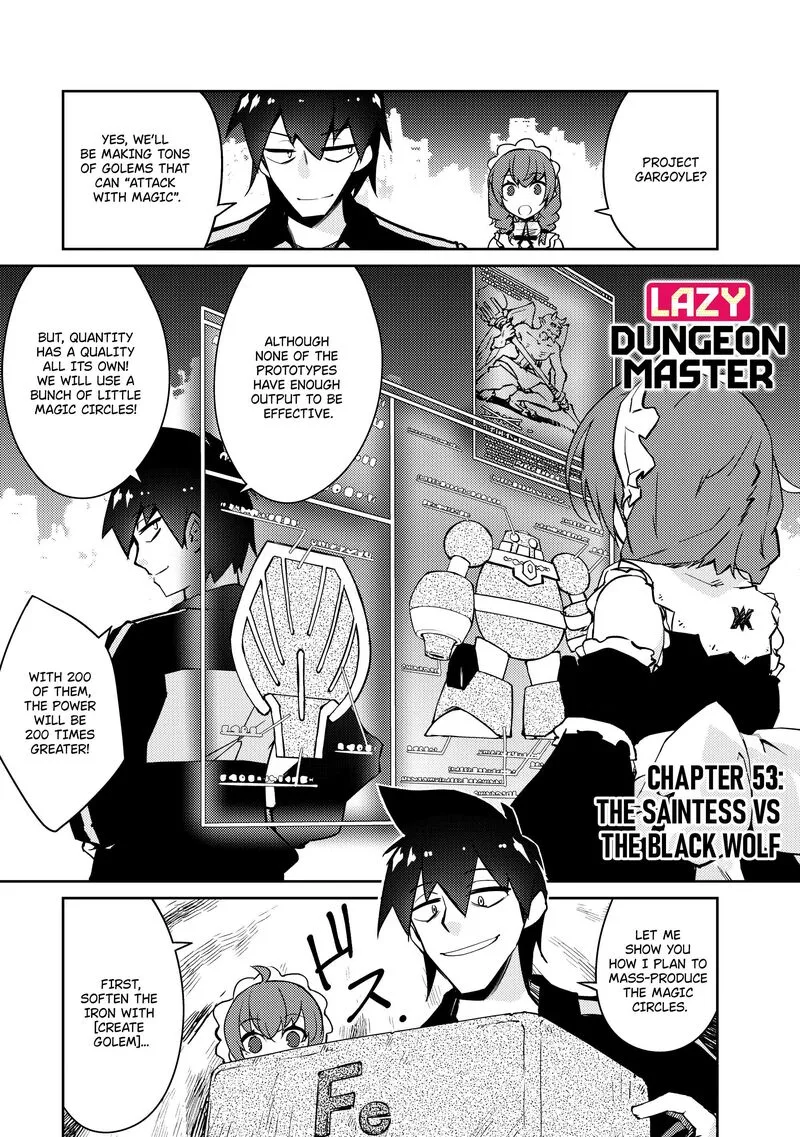 Zettai ni Hatarakitakunai Dungeon Master ga Damin wo Musaboru made Chapter 53 page 1